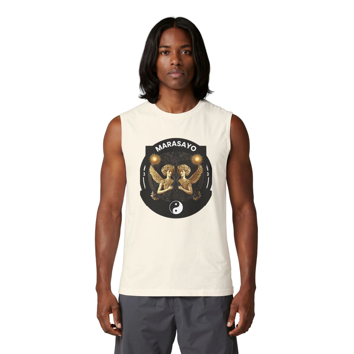 Merch Wars Season 3 Product 008 Graphic Muscle Tank — by Marasa Yo V3