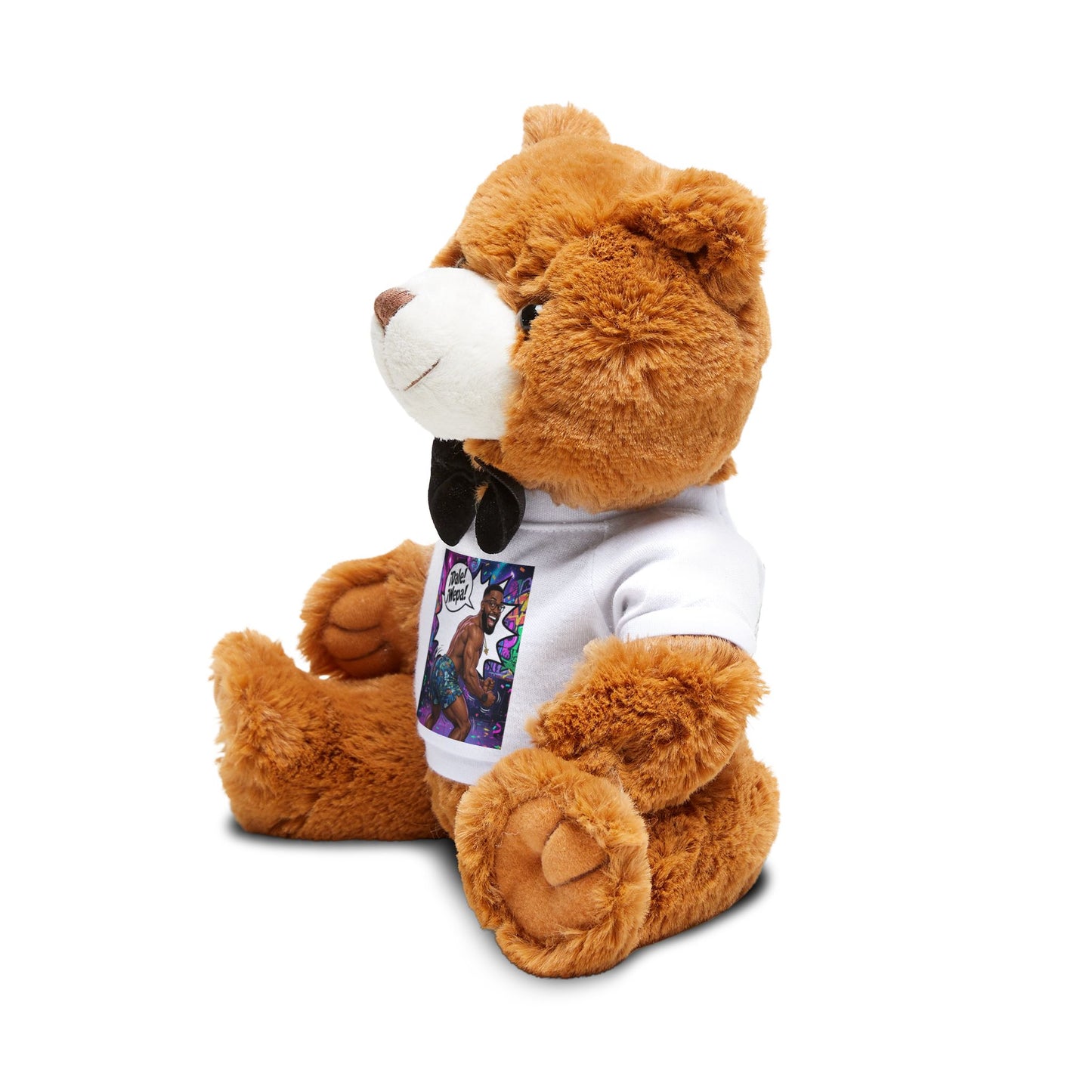 Merch Wars Product #030 Teddy Bear Plush with Personalized T-Shirt by El Negro Chocolate V1