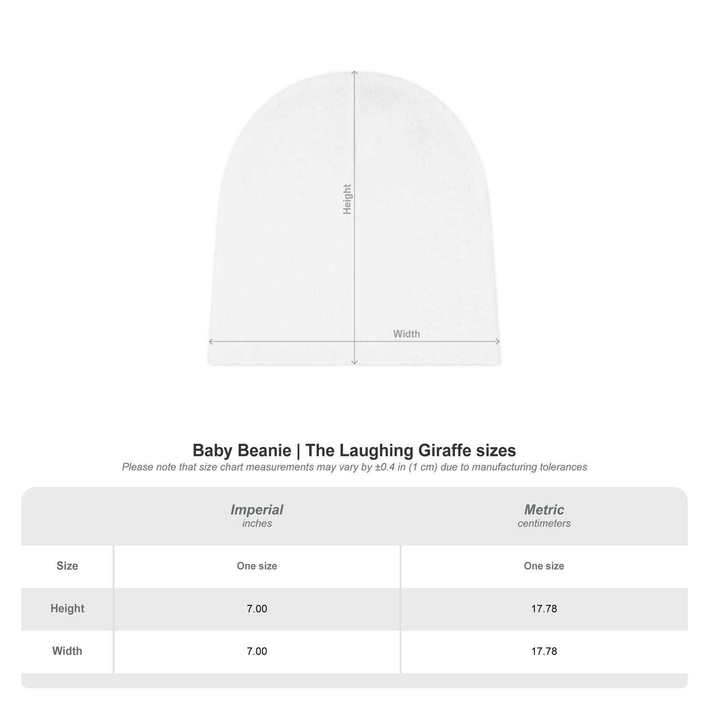 Template Merch Wars Product #035  Baby Beanie - Custom "Design Here" Graphic