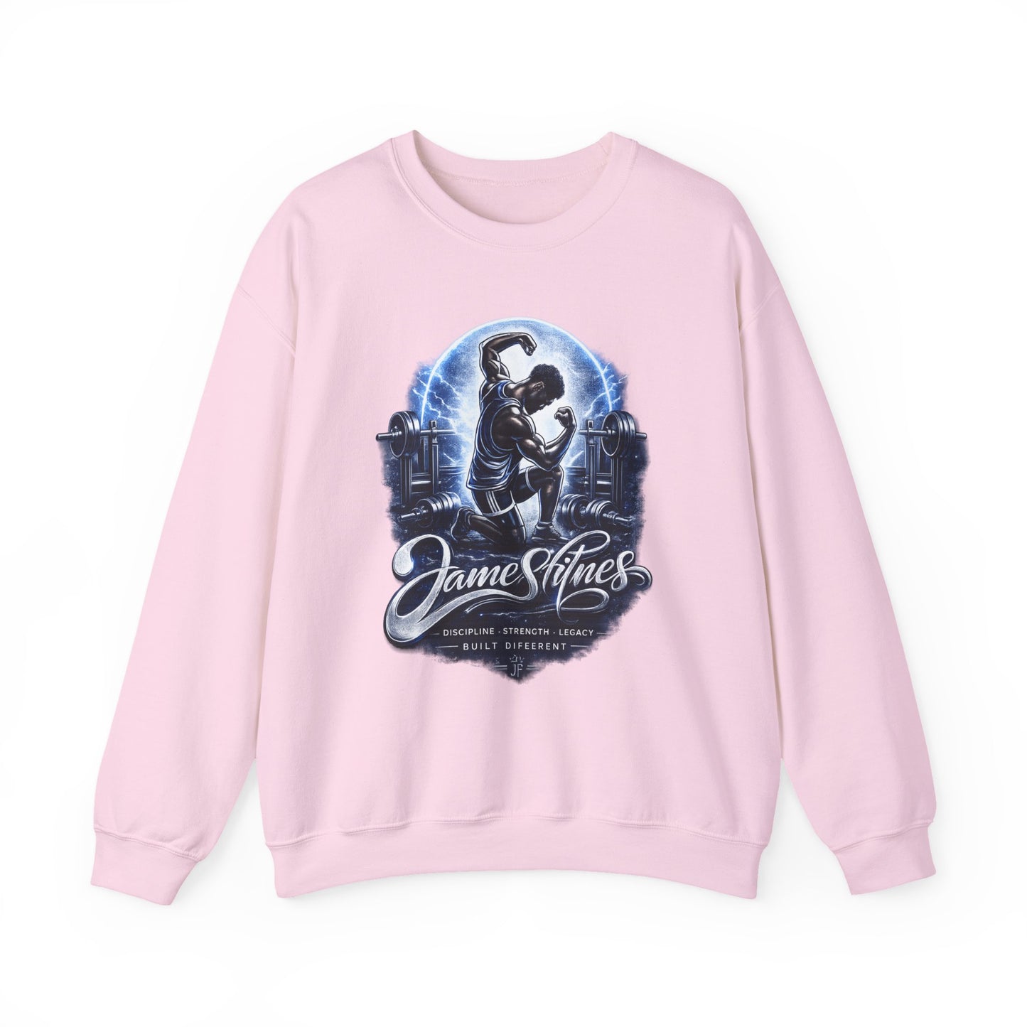 Merch Wars Product 013 Crewneck Sweatshirt/ Gildan 18000/ Size: 3852X4398 px by James Fitness