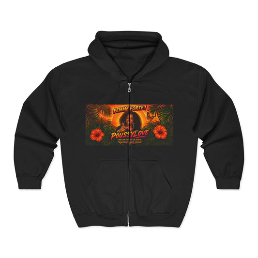 Merch Wars Product 012 Zip Hoodie Pullover/  Gildan 18600/ Size: 4500X3000 px By Poussylove