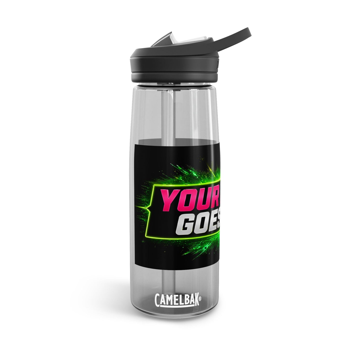 Template Merch Wars Product #025 Custom CamelBak Eddy® Water Bottle — Neon Graphic Design (20oz/25oz)