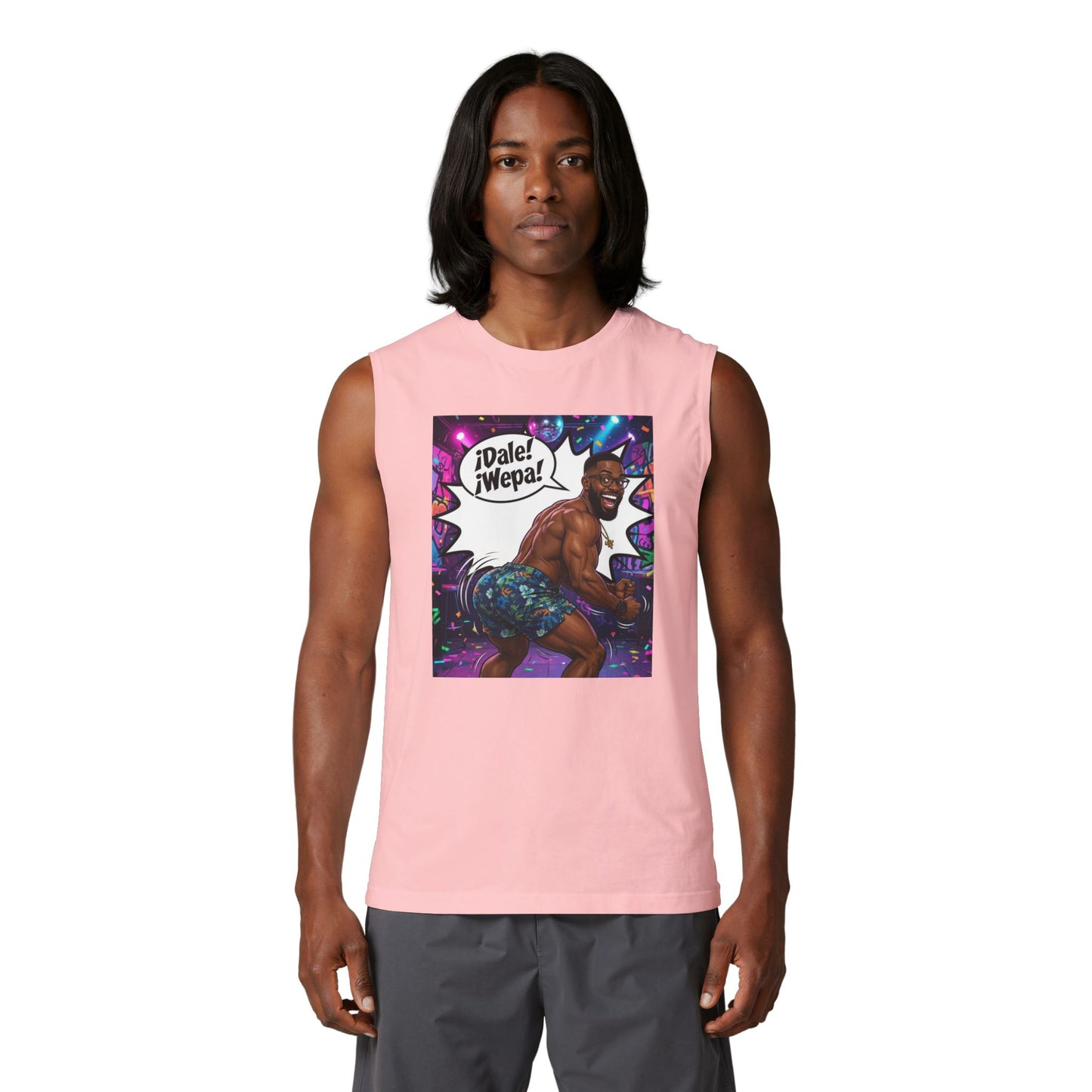 Merch Wars Season 3 Product 008 Graphic Muscle Tank — by El Negro Chocolate V2