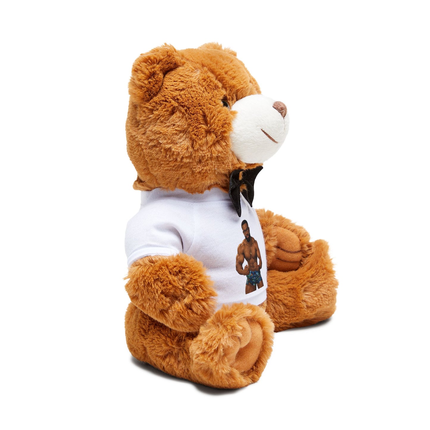 Merch Wars Product #030 Teddy Bear Plush with Personalized T-Shirt by El Negro Chocolate V2