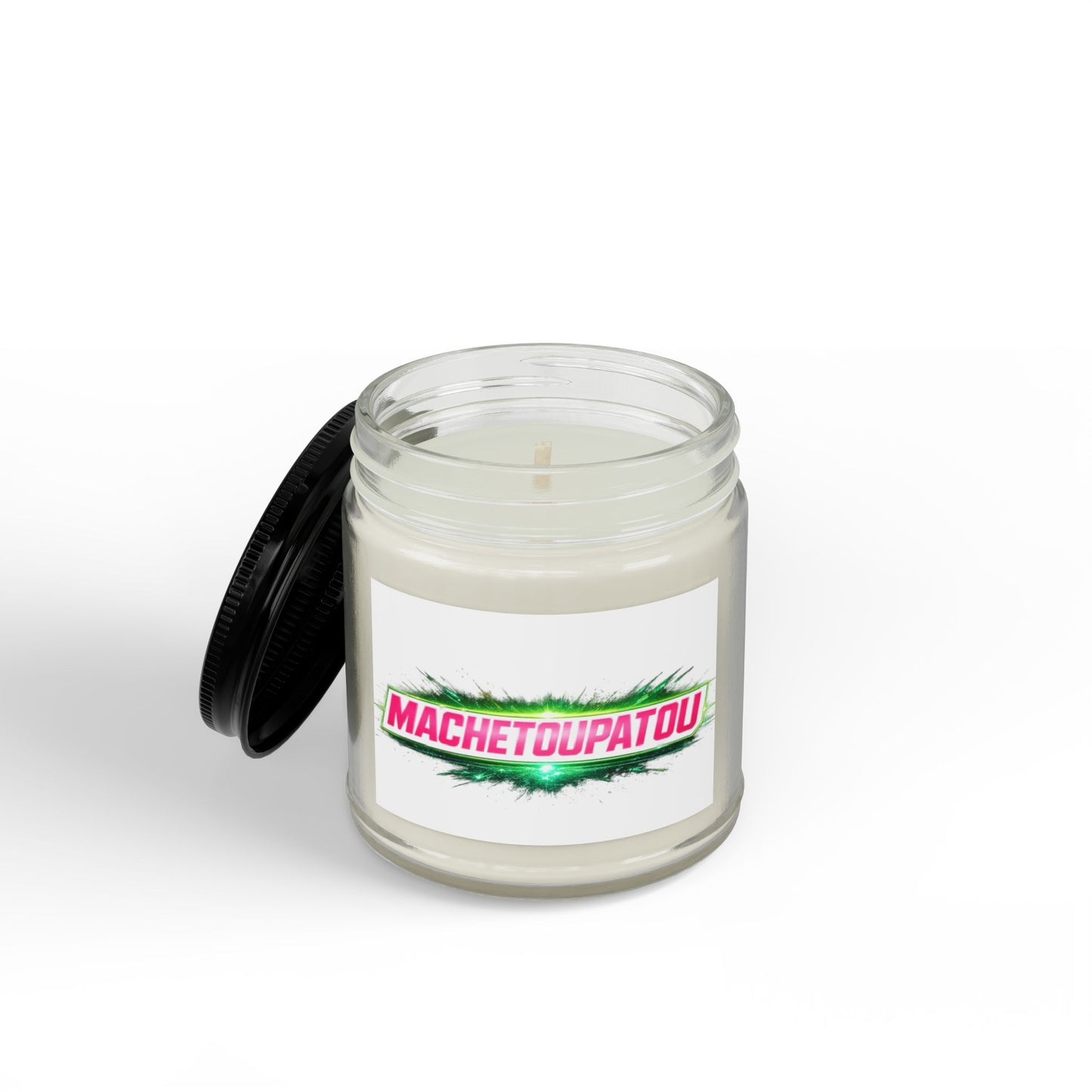 MT TEMPLATE/ USA ONLY/ MERCH WARS/ Scented Soy Candle — Amber Jar with Black Lid (4oz & 9oz) #HOME013 - by