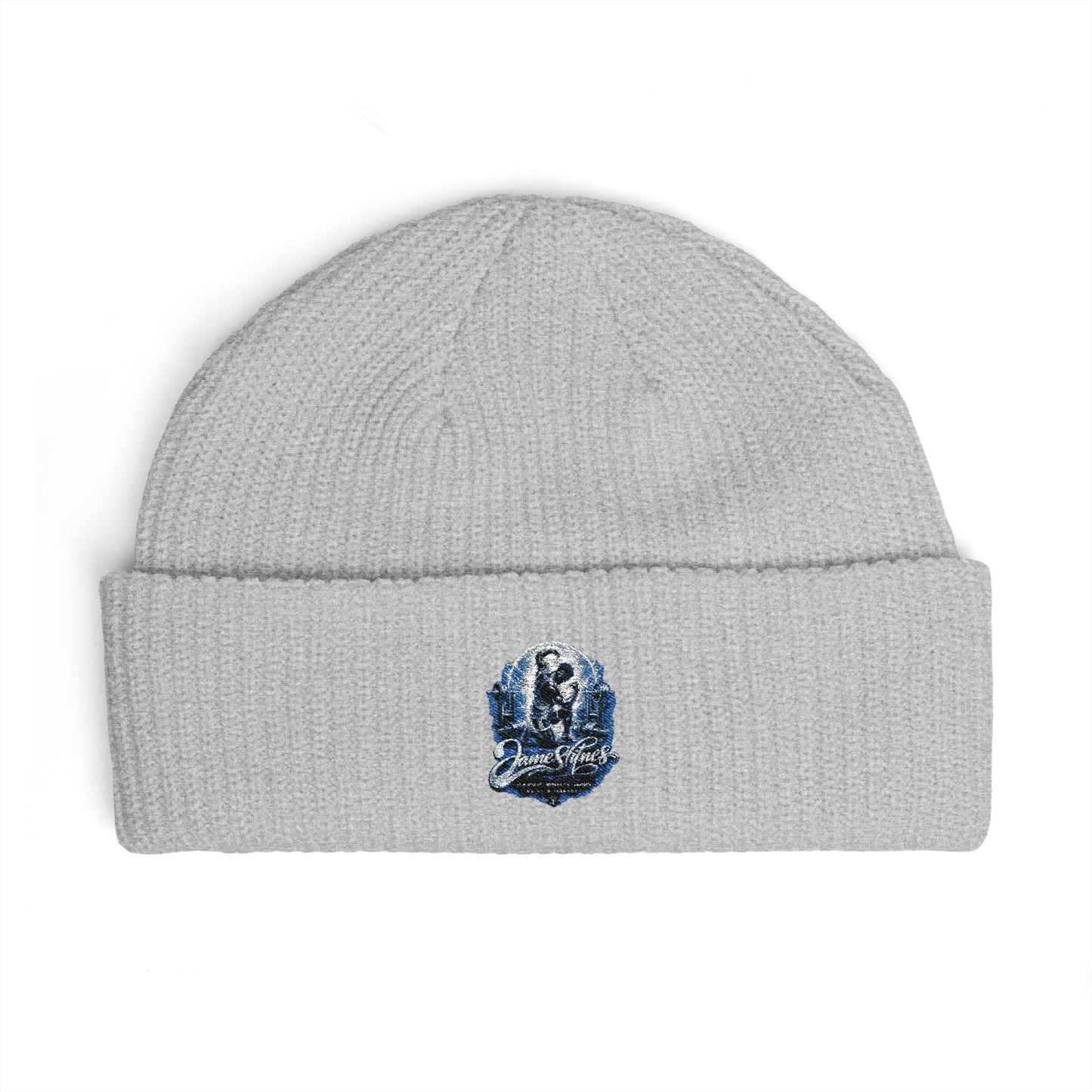 Merch Wars Product 016 Season 3  Embroidered Retro Pizza Cuff Beanie – by James Fitness