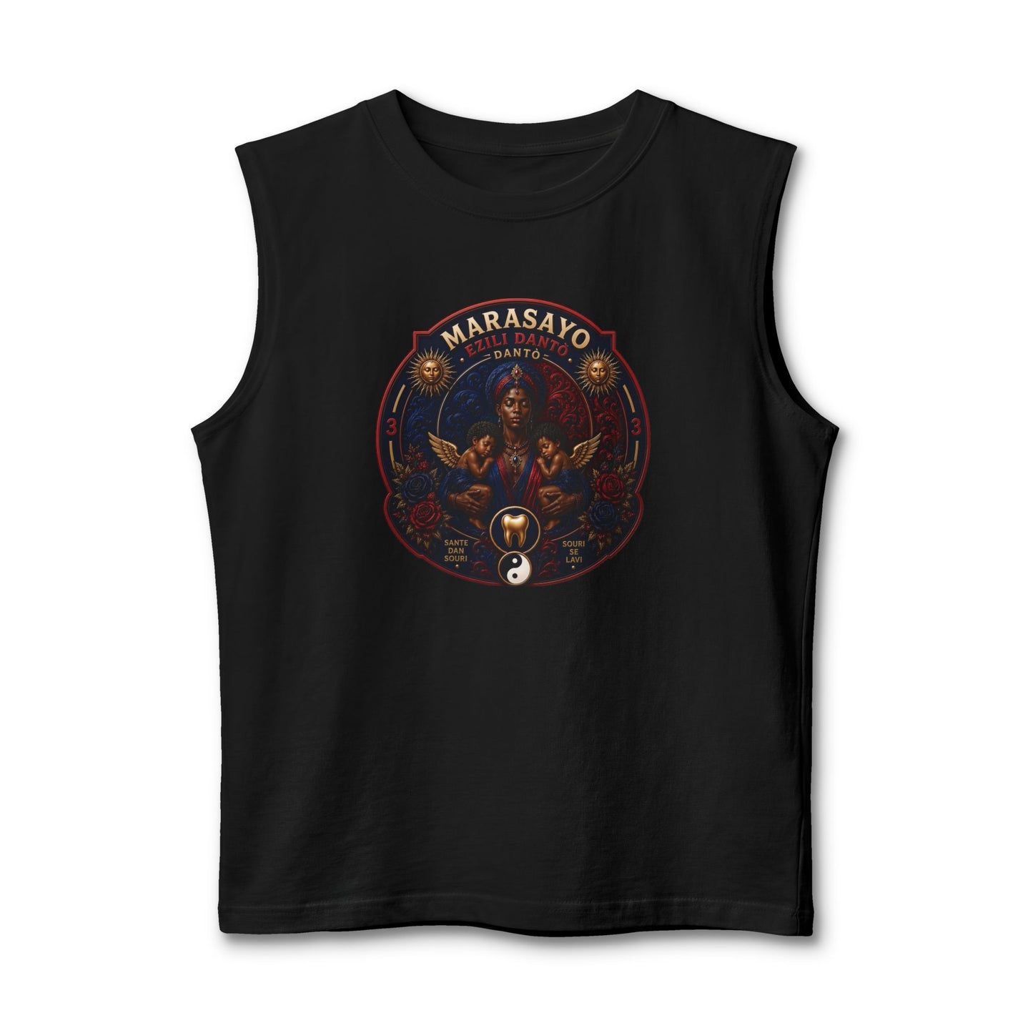 Merch Wars Season 3 Product 008 Graphic Muscle Tank — by Marasa Yo V1