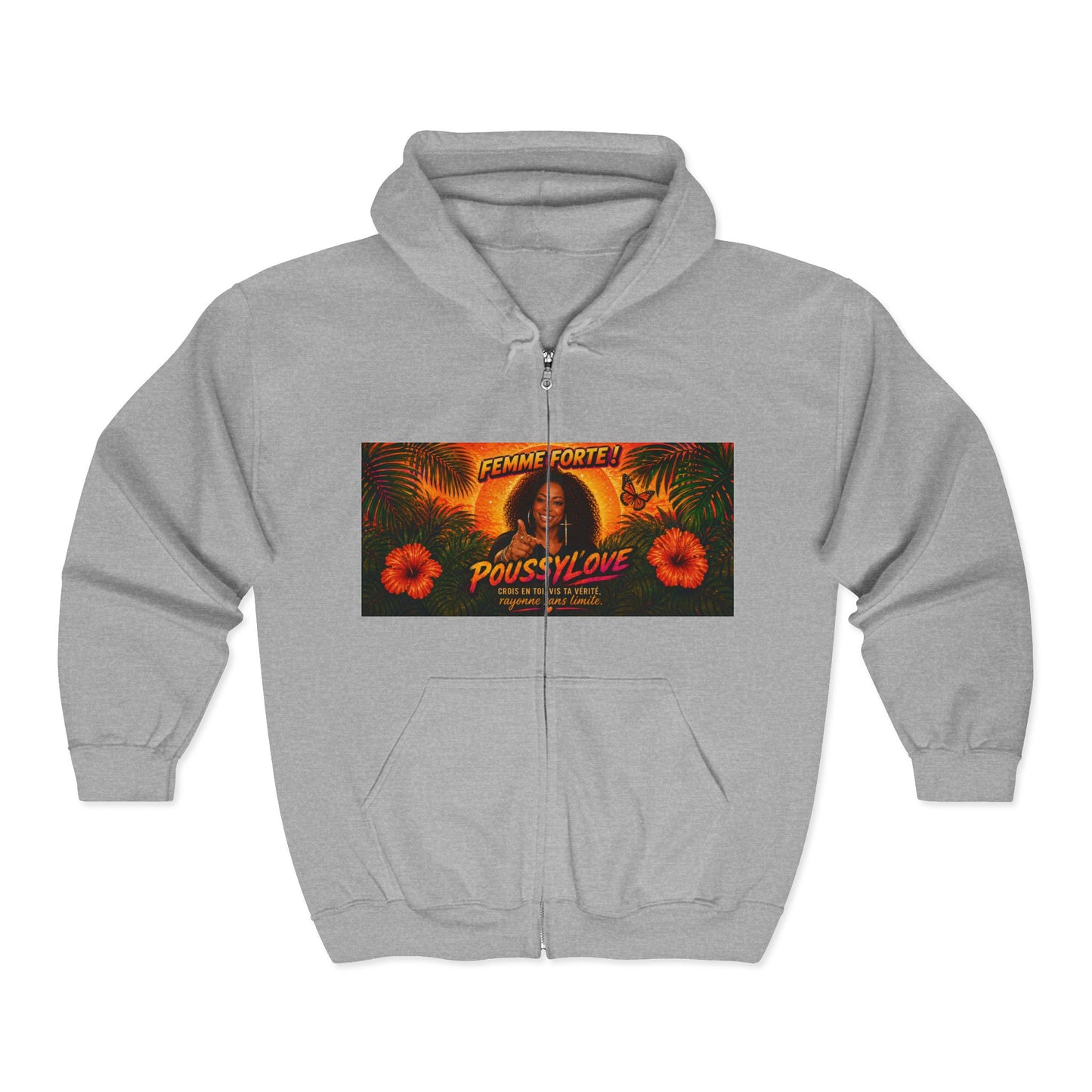 Merch Wars Product 012 Zip Hoodie Pullover/  Gildan 18600/ Size: 4500X3000 px By Poussylove