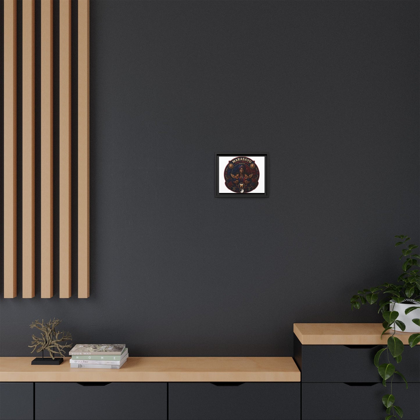 Merch Wars Product 002 : Matte Canvas, Framed (Multi-color) / Desing (3000X2400 px) / Multiple Colors by Marasa Yo V3
