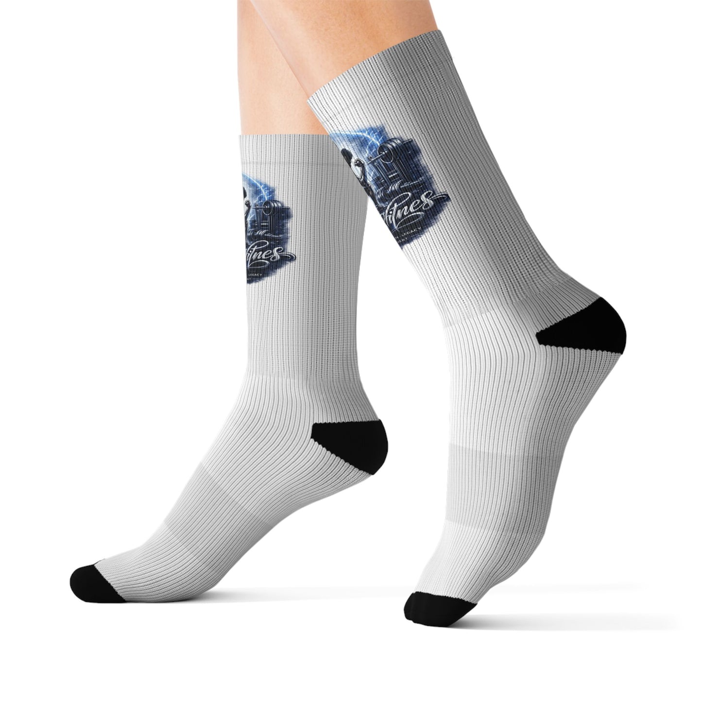 Merch Wars Product 023 Custom Sublimation Socks - by James Fitness