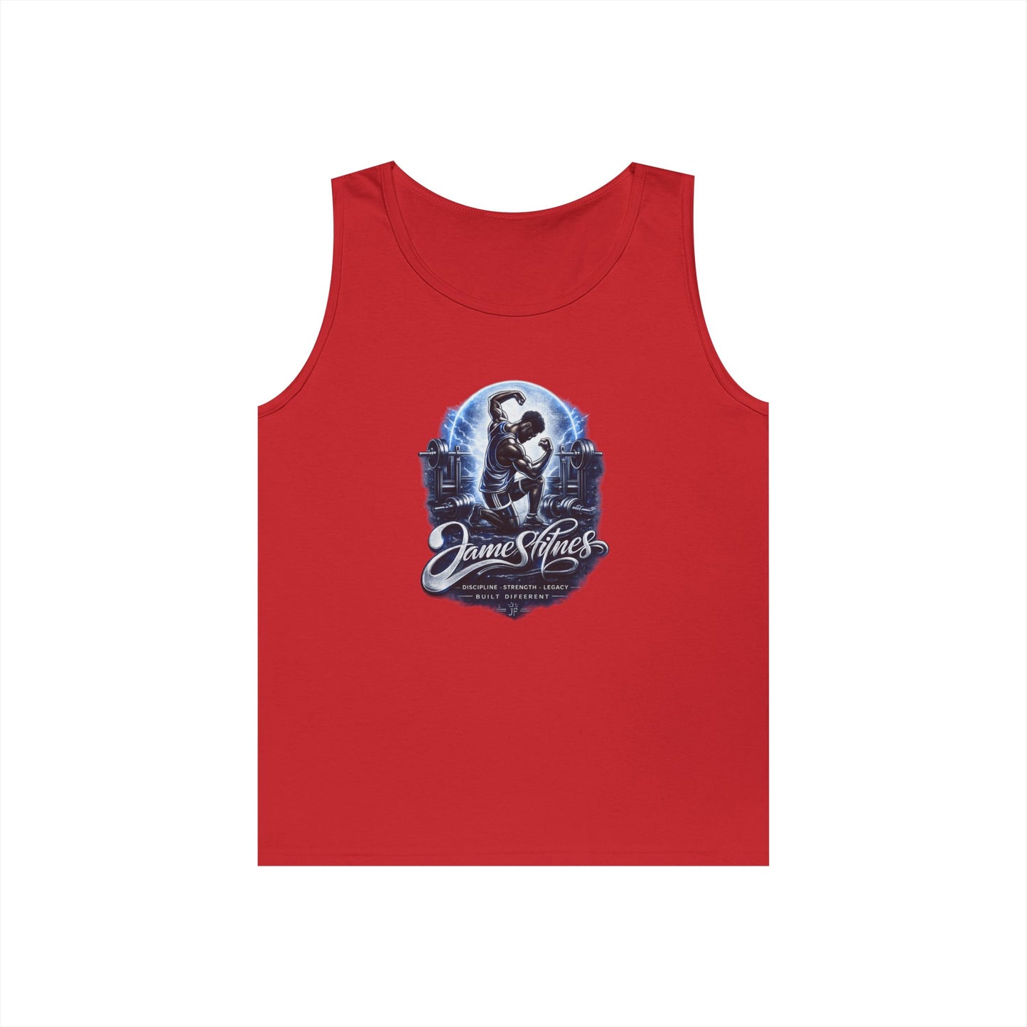 Merch Wars Product 006 Tank Top / Gildan 5200/ Size: 3000X3413 px by James Fitness