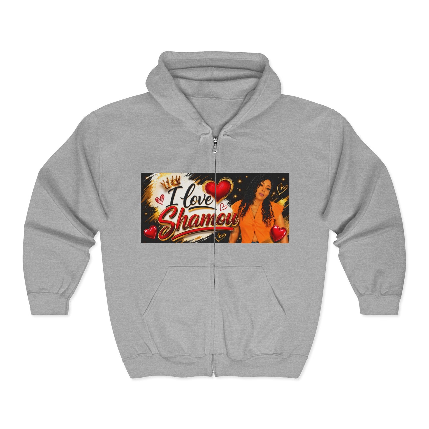 Merch Wars Product 012 Zip Hoodie Pullover/  Gildan 18600/ Size: 4500X3000 px by Shamou