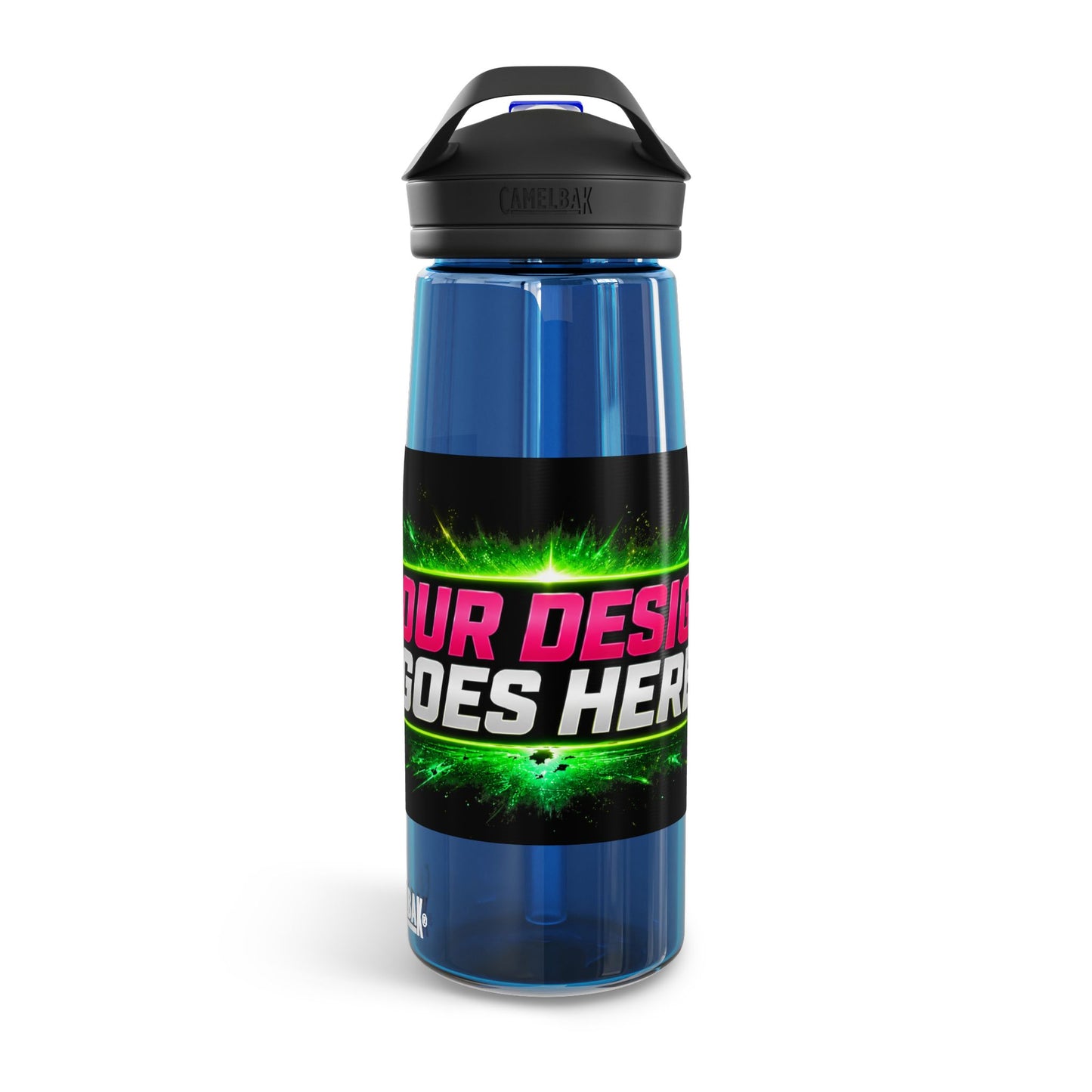 Template Merch Wars Product #025 Custom CamelBak Eddy® Water Bottle — Neon Graphic Design (20oz/25oz)