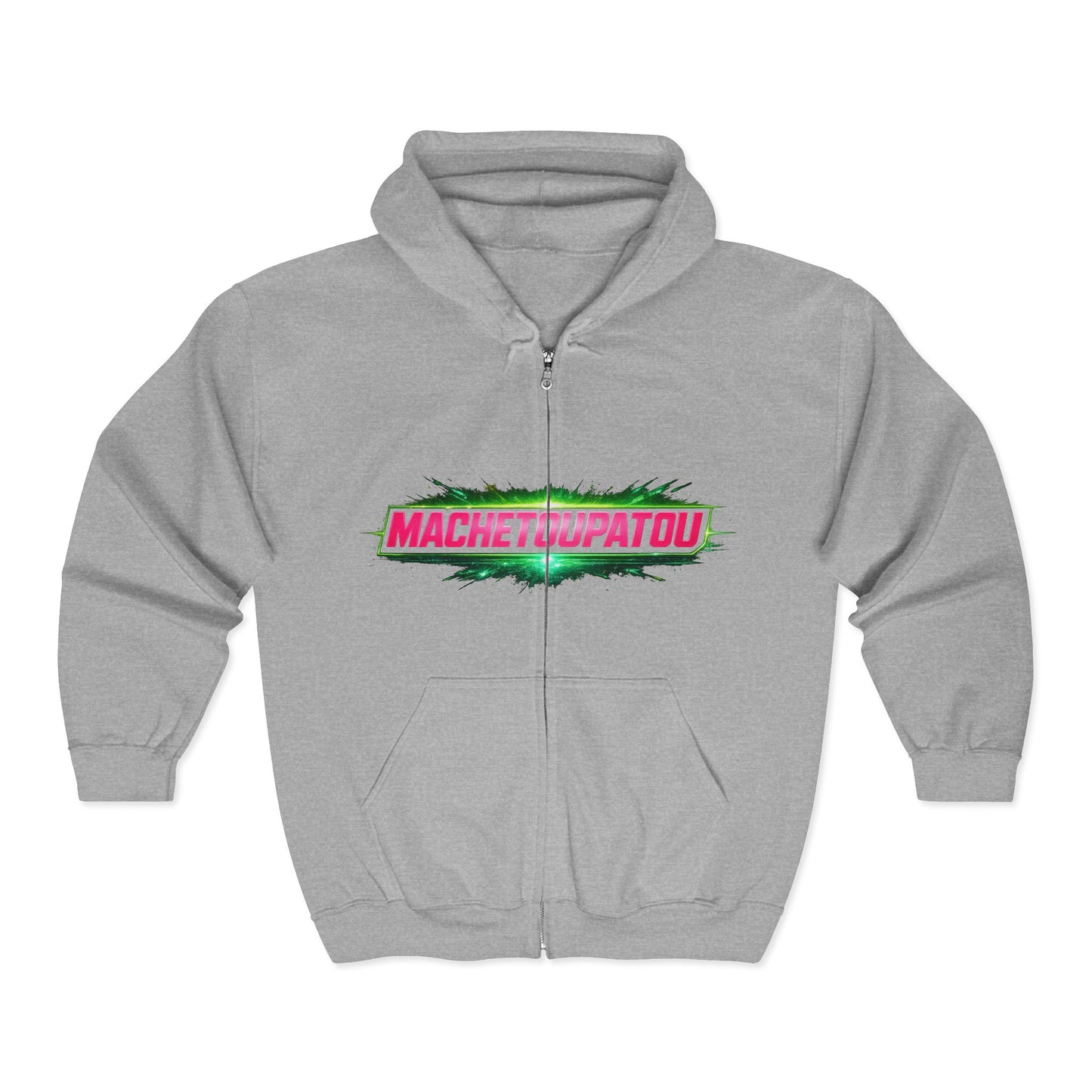 Template Merch Wars Product 012 Zip Hoodie Pullover/  Gildan 18600/ Size: 4500X3000 px