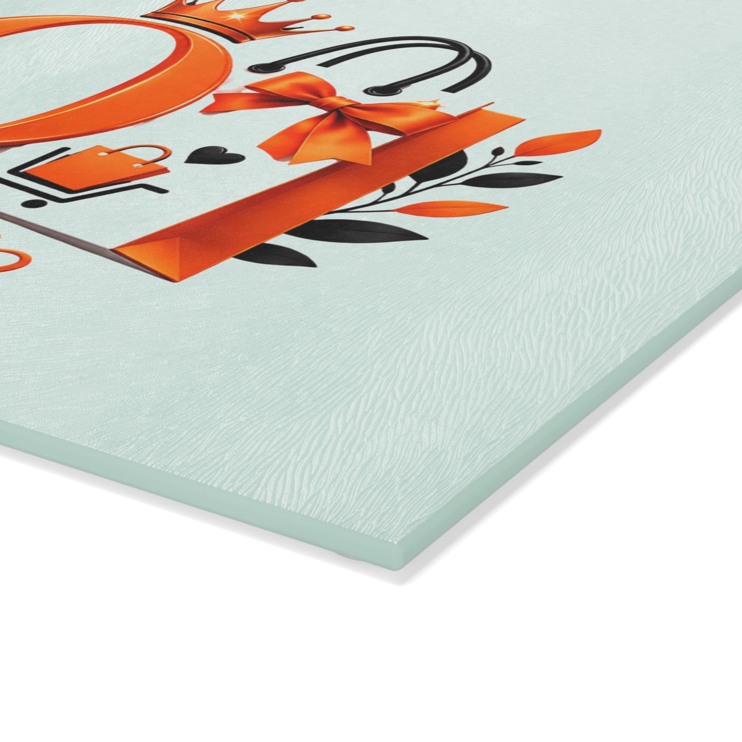Merch Wars Product #038 : Custom Graphic Glass Cutting Board by Mme Odneus