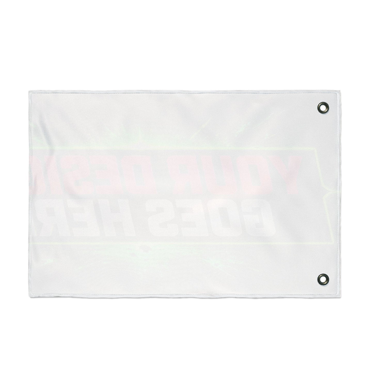 Template Merch Wars Product #032 Double-Sided Custom Flag - Bold Neon Gaming Design (Your Design Goes Here)