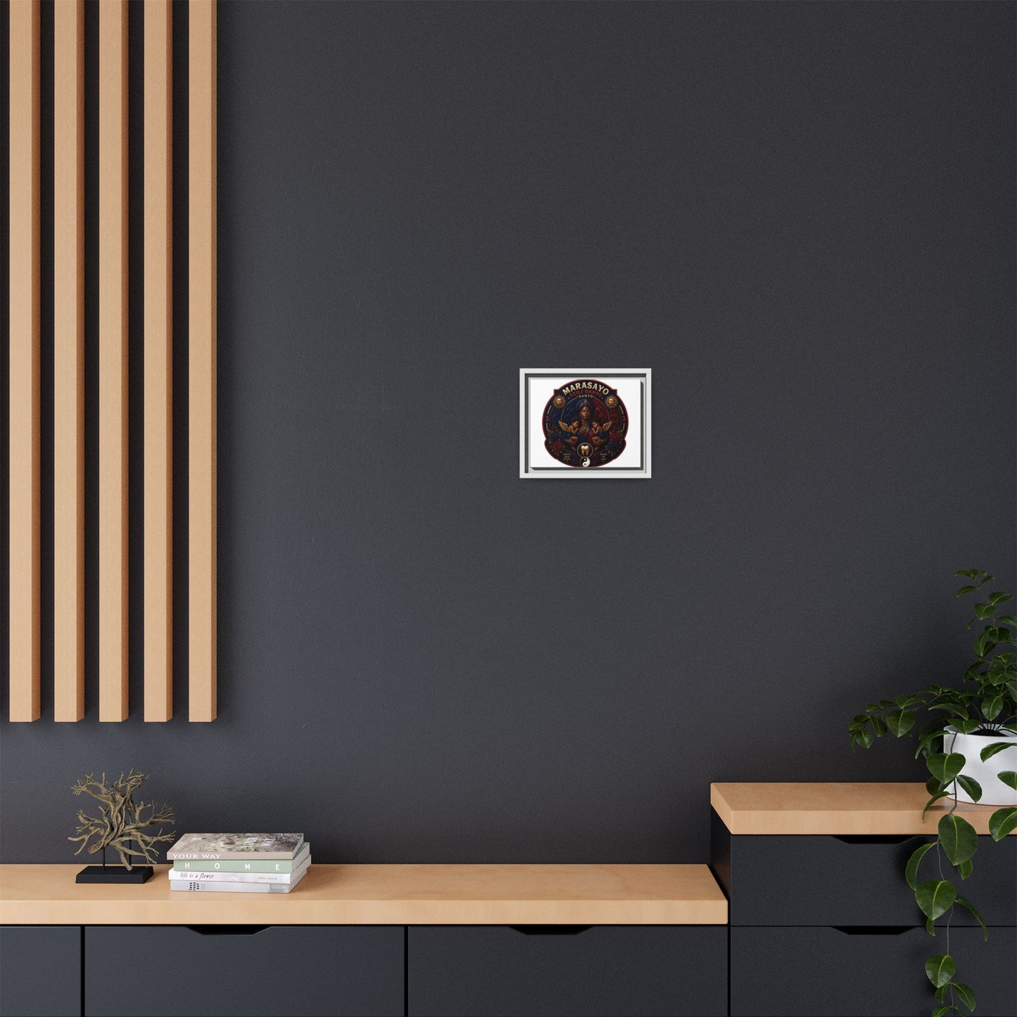 Merch Wars Product 002 : Matte Canvas, Framed (Multi-color) / Desing (3000X2400 px) / Multiple Colors by Marasa Yo V3