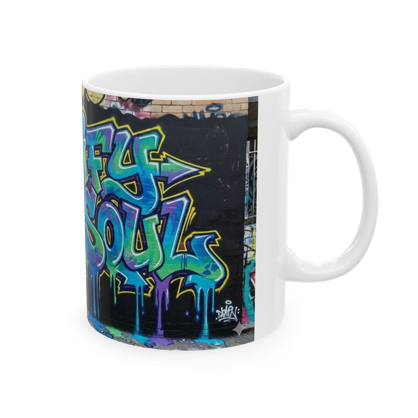 Merch Wars Product 004 : Ceramic Mug/ Ceramic Mug 11 oz or 15 oz/ size: 2475X1155 px V2  by DEENDRIP