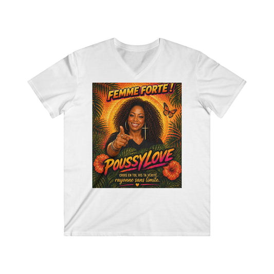 EUROPE ONLY/ MERCH WARS/ Fitted V-Neck Short Sleeve Tee #APP018/ by Poussylove