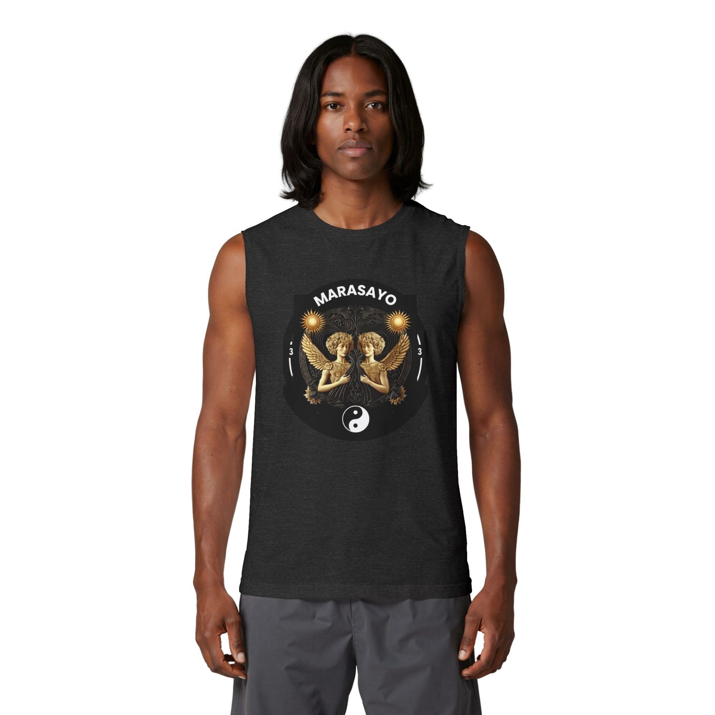 Merch Wars Season 3 Product 008 Graphic Muscle Tank — by Marasa Yo V3
