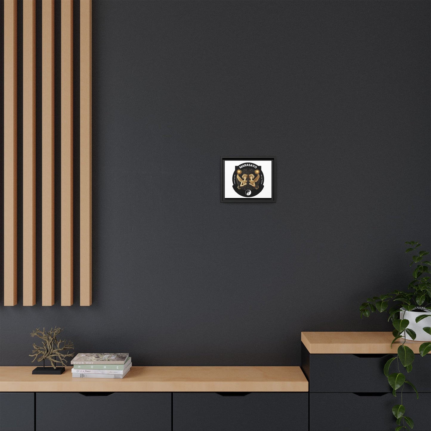 Merch Wars Product 002 : Matte Canvas, Framed (Multi-color) / Desing (3000X2400 px) / Multiple Colors / by Marasa Yo V1