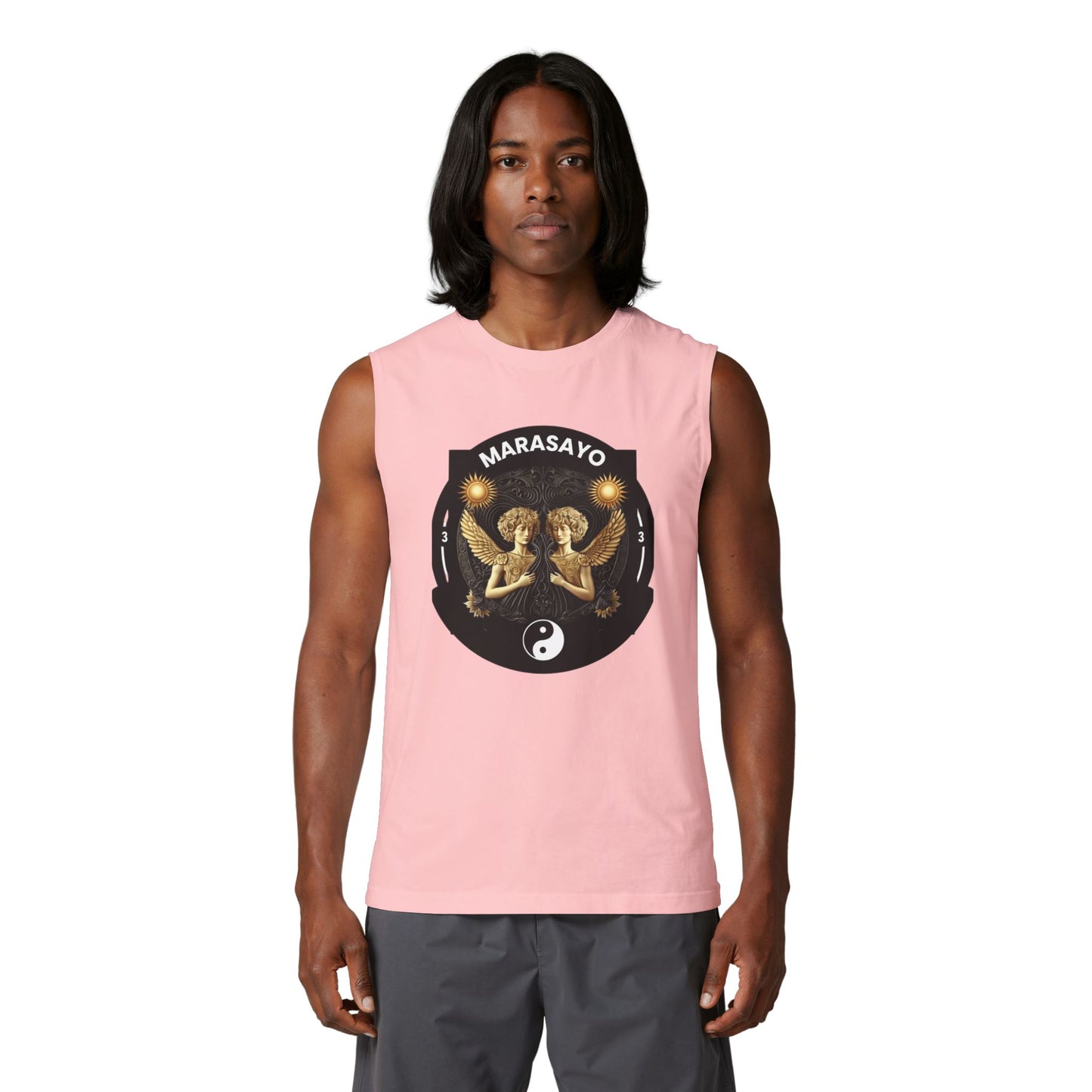 Merch Wars Season 3 Product 008 Graphic Muscle Tank — by Marasa Yo V3