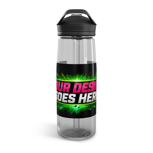 Template Merch Wars Product #025 Custom CamelBak Eddy® Water Bottle — Neon Graphic Design (20oz/25oz)