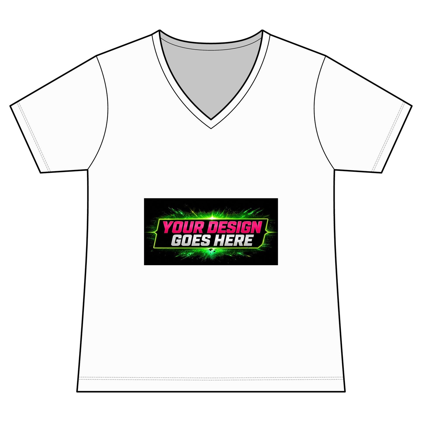 Template Merch Wars Product 021 Women's V-Neck Tee