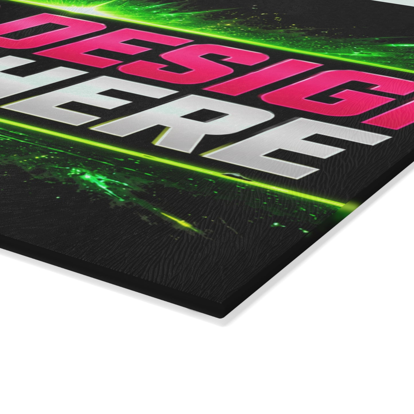 Template Merch Wars Product #038 : Custom Graphic Glass Cutting Board