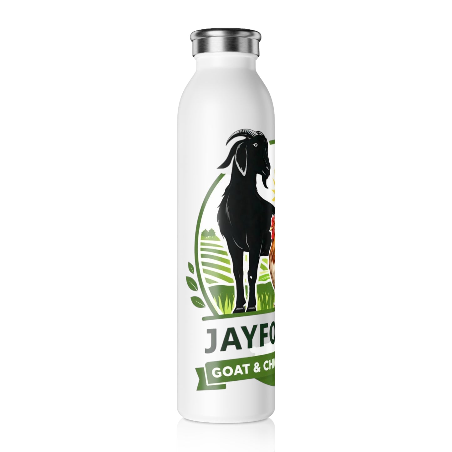 Merch Wars Product #0028 Slim Water Bottle V2  — by Jay Fortune
