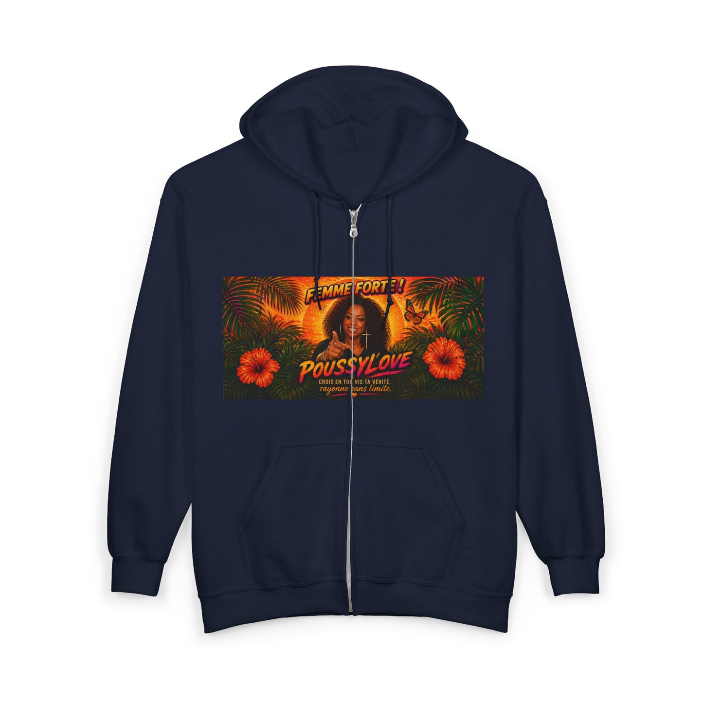 Merch Wars Product 012 Zip Hoodie Pullover/  Gildan 18600/ Size: 4500X3000 px By Poussylove
