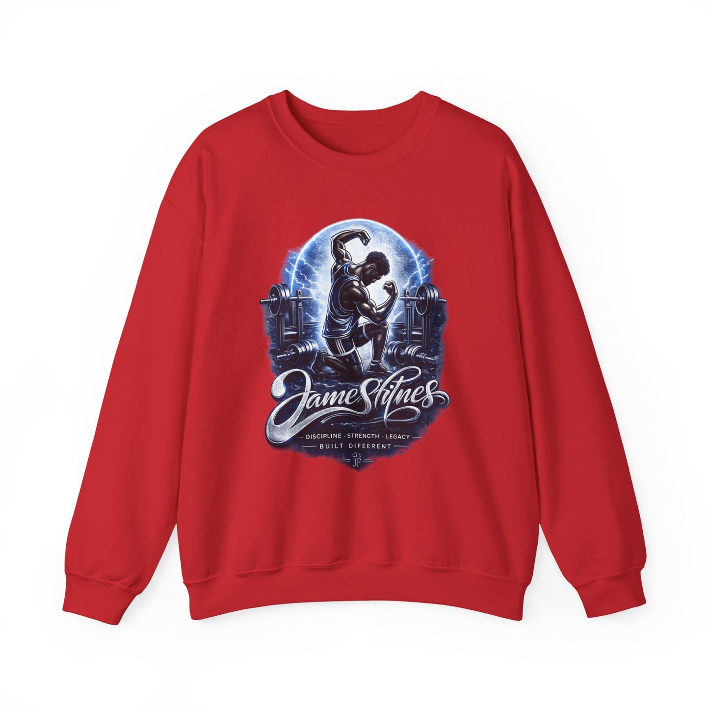 Merch Wars Product 013 Crewneck Sweatshirt/ Gildan 18000/ Size: 3852X4398 px by James Fitness