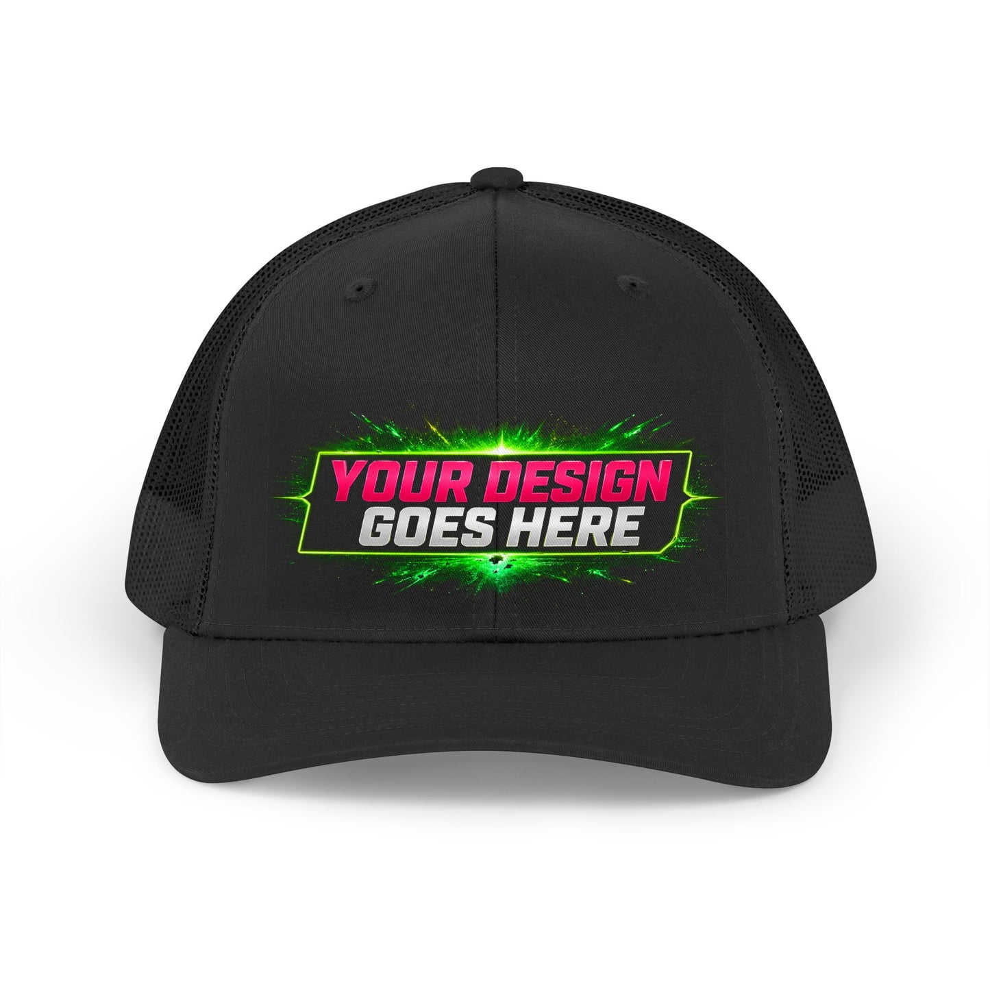 Template Merch Wars Product 015 -Trucker Hat — Retro  Mesh Cap
