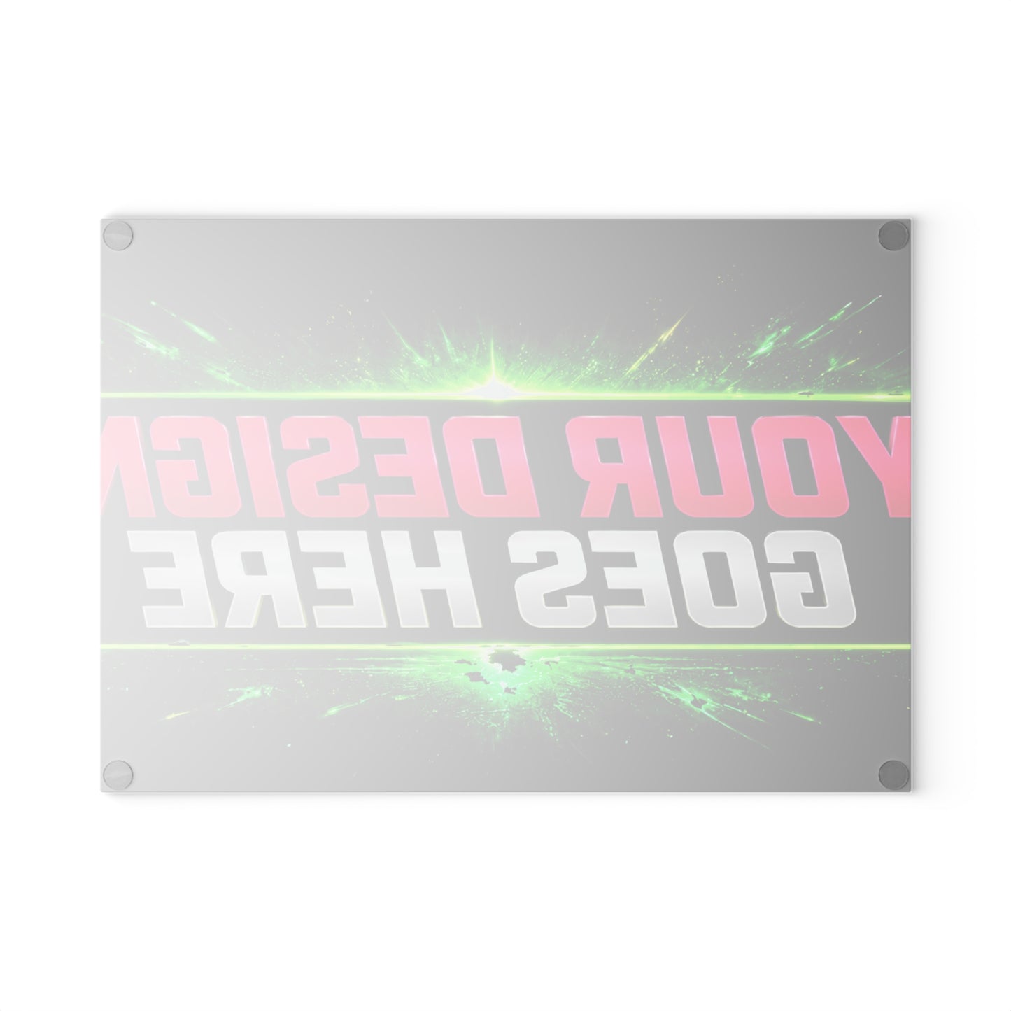 Template Merch Wars Product #038 : Custom Graphic Glass Cutting Board