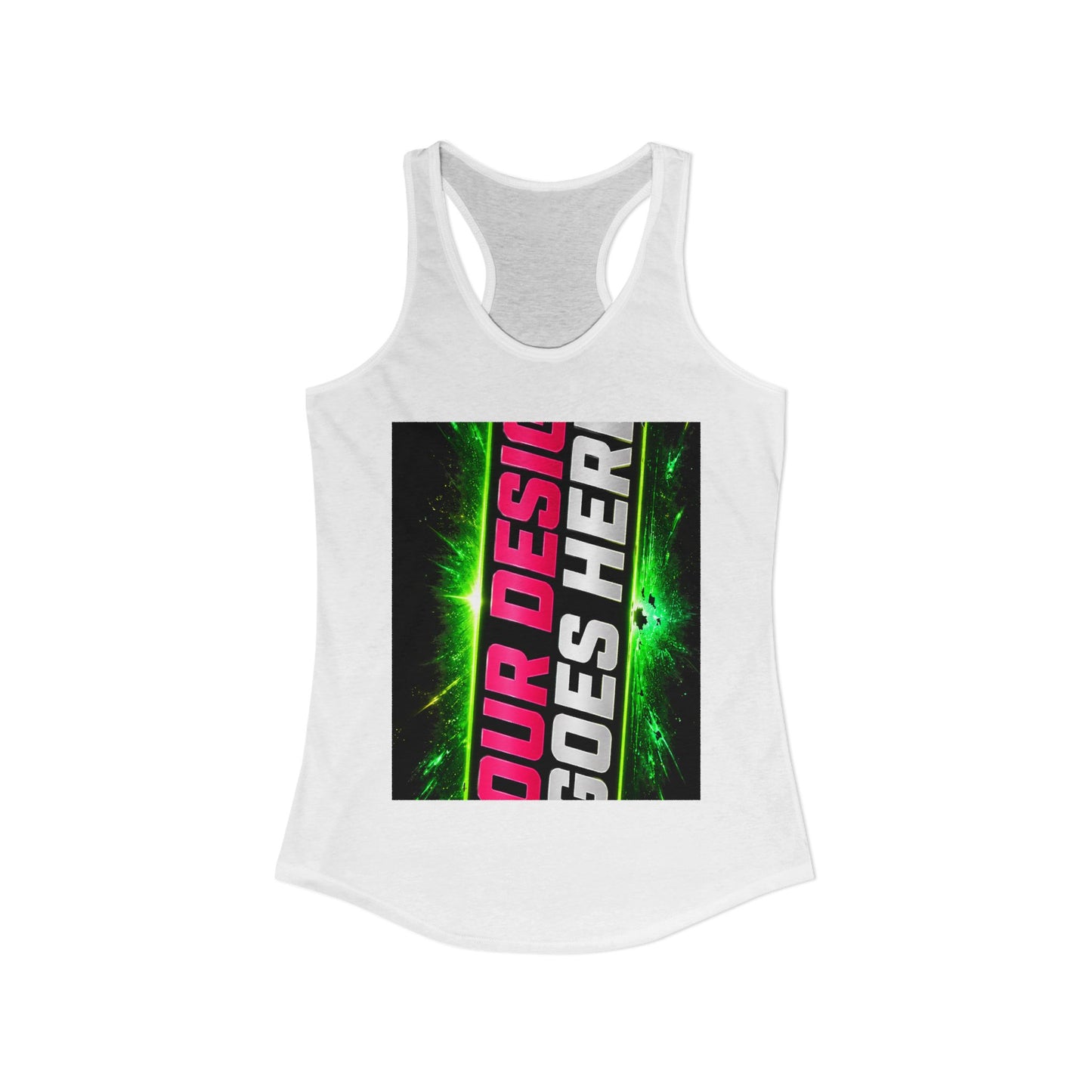 Template Merch Wars Product 019 Women's Ideal Racerback Tank