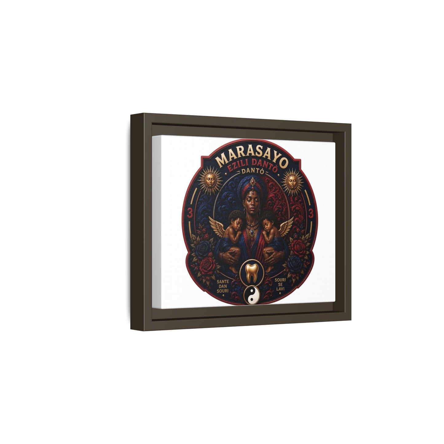 Merch Wars Product 002 : Matte Canvas, Framed (Multi-color) / Desing (3000X2400 px) / Multiple Colors by Marasa Yo V3