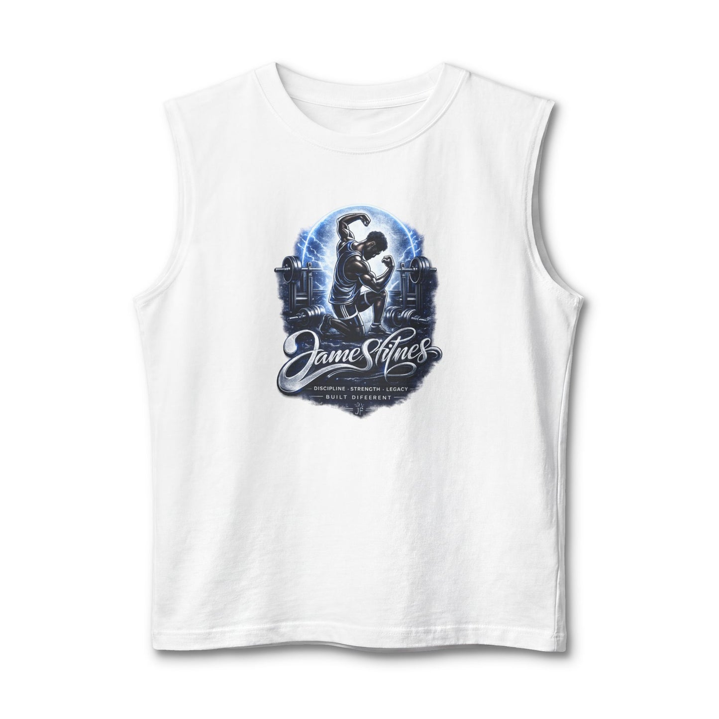 Merch Wars Product 008 Graphic Muscle Tank — by James Fitness