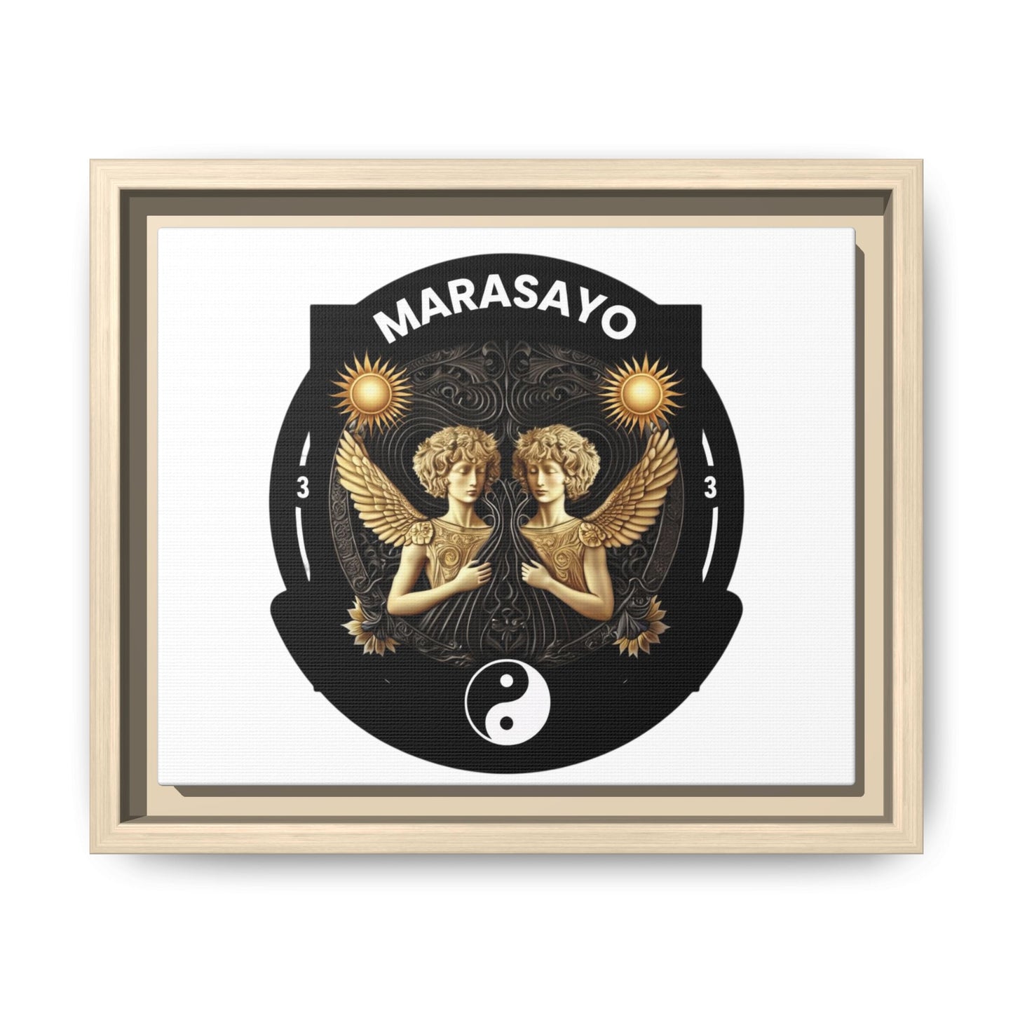 Merch Wars Product 002 : Matte Canvas, Framed (Multi-color) / Desing (3000X2400 px) / Multiple Colors / by Marasa Yo V1