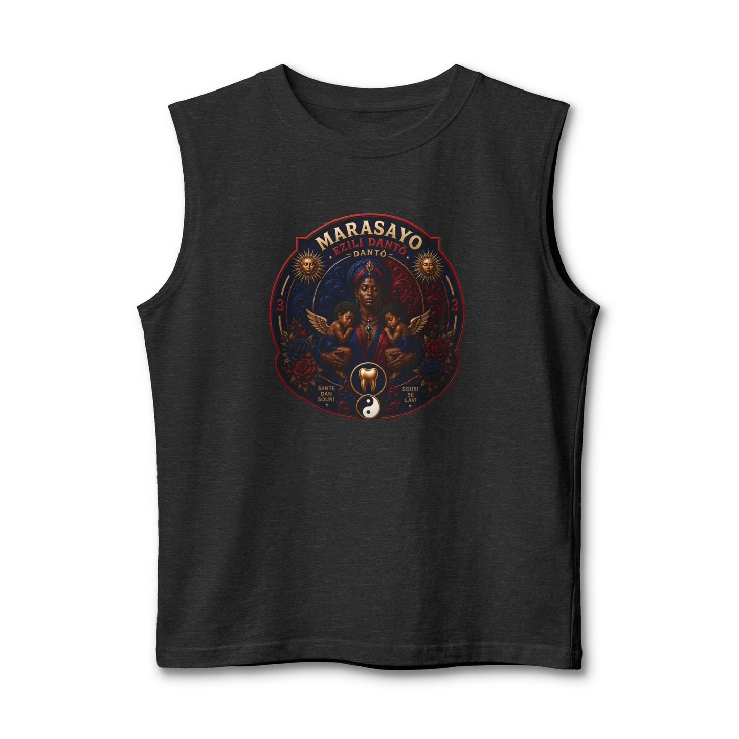 Merch Wars Season 3 Product 008 Graphic Muscle Tank — by Marasa Yo V1
