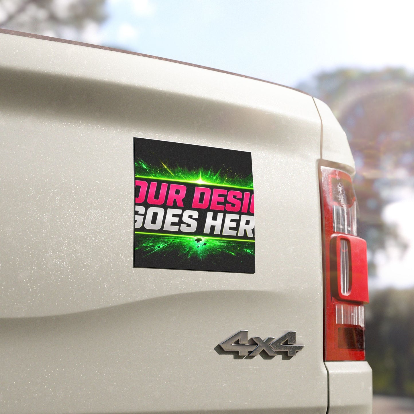 Template Merch Wars Product #037: Custom Racing Car Magnet —