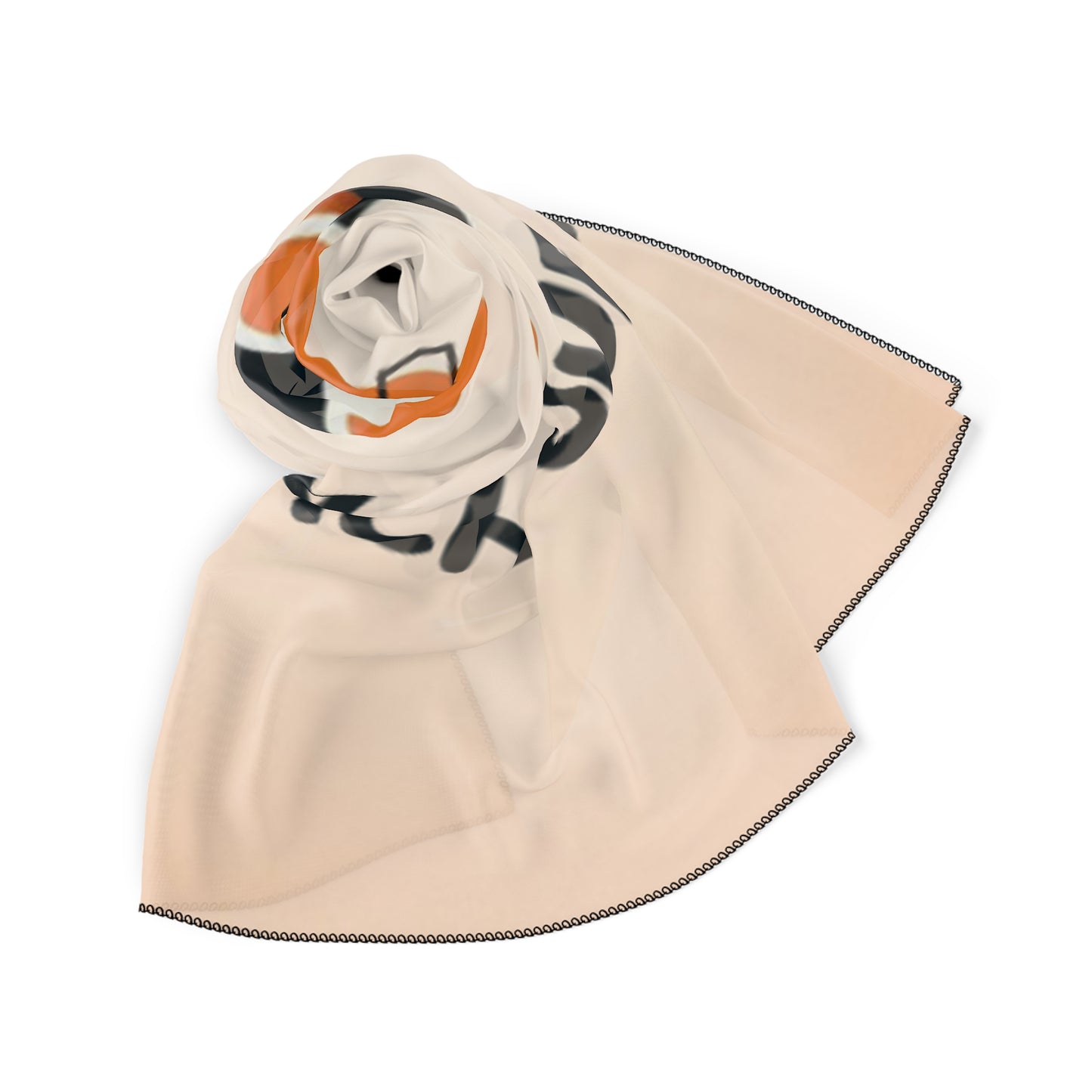 MT TEMPLE/ USA ONLY/ MERCH WARS/ Poly Scarf Scarf — 'MACHETOUPATOU' Retro Sneaker Design