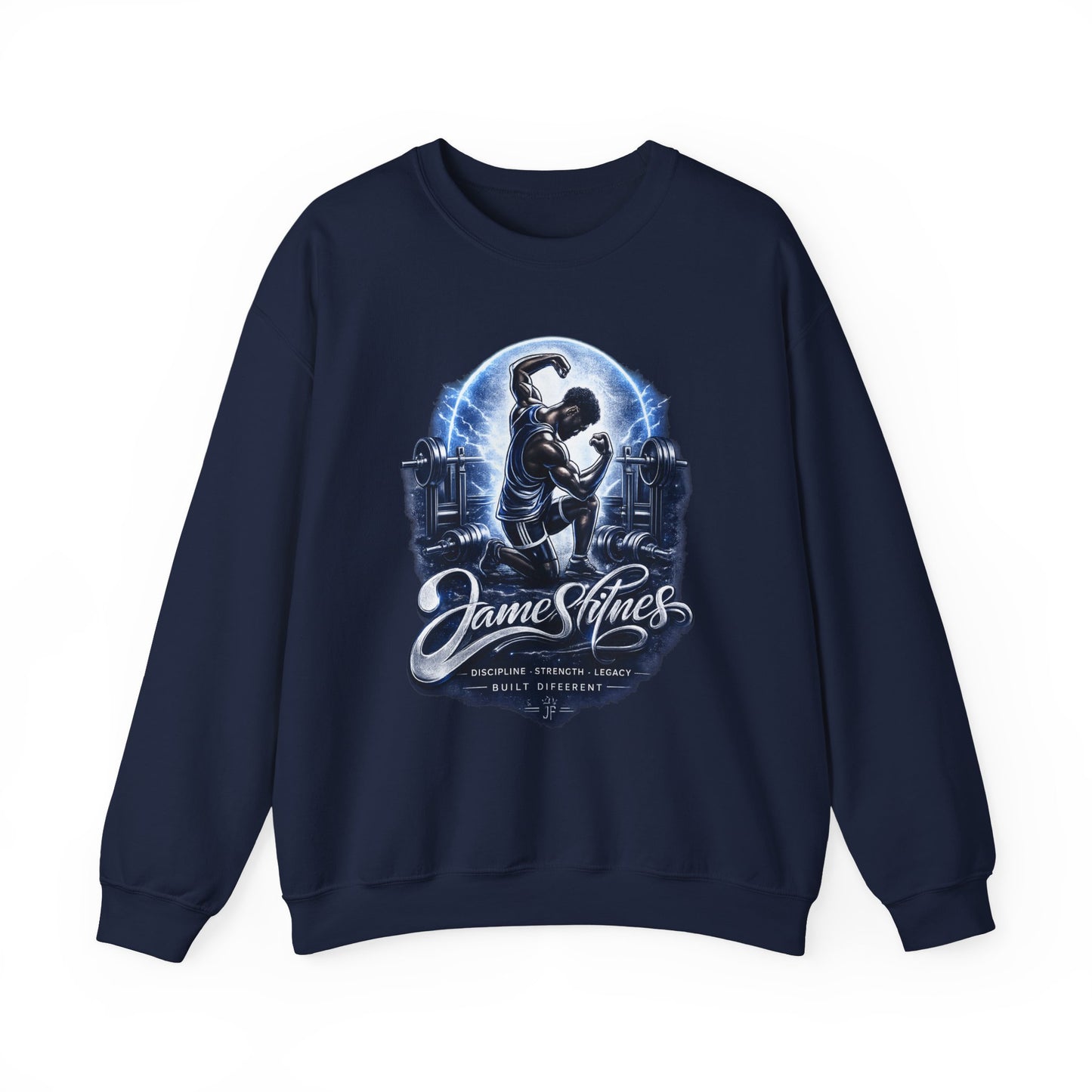 Merch Wars Product 013 Crewneck Sweatshirt/ Gildan 18000/ Size: 3852X4398 px by James Fitness